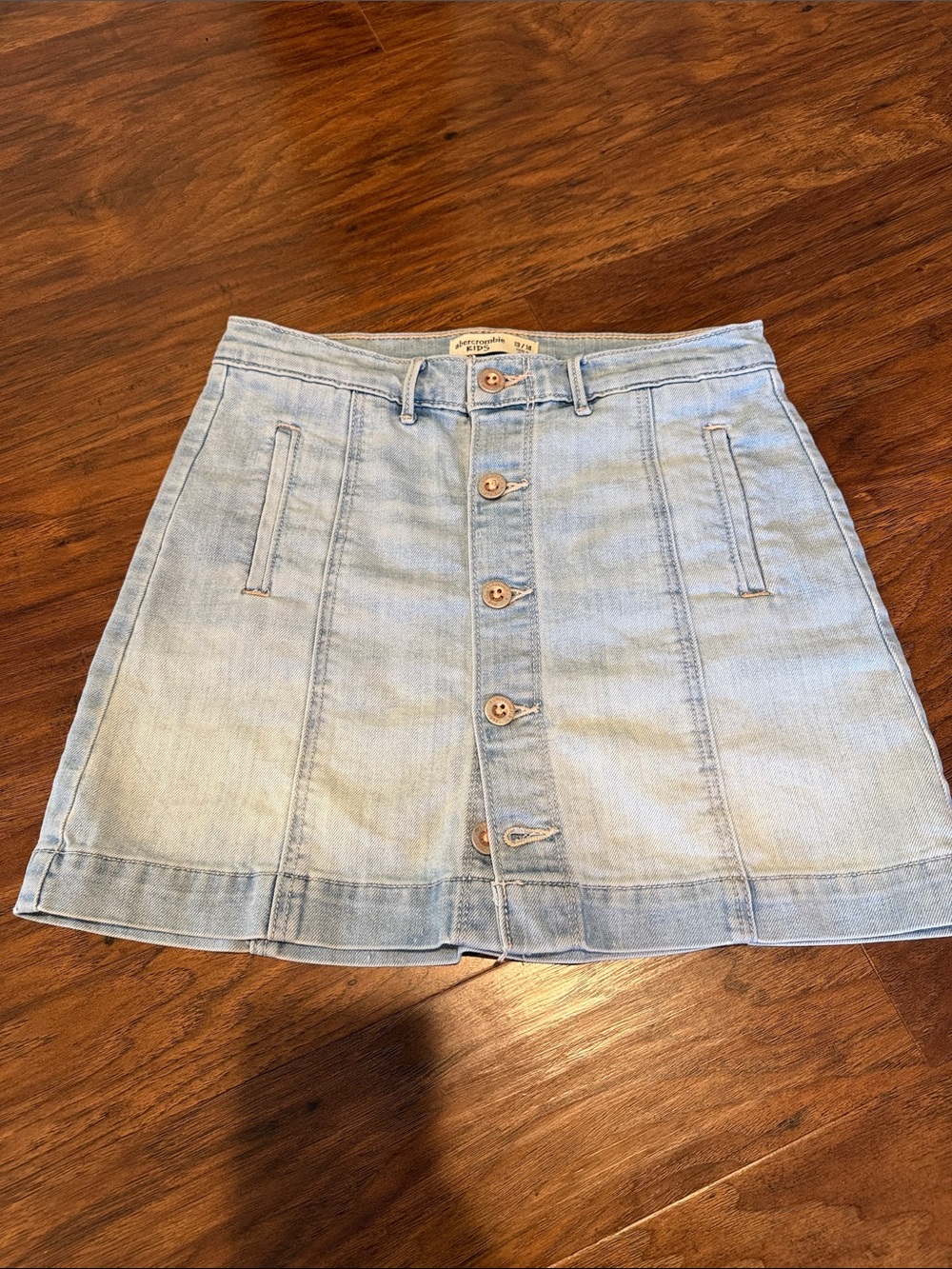 Light Blue Girl’s Abercrombie Button Down Jean Skirt